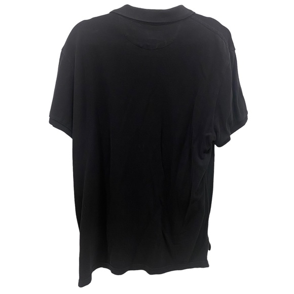 AMERICAN EAGLE Men's Polo Shirt Short Sleeve Athletic Fit NAVY BLUE RED Logo L - Picture 5 of 6